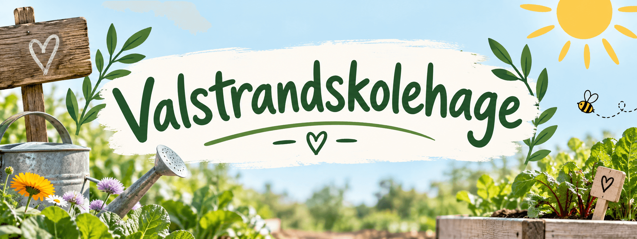 Valstrand Skolehage – headerbilde